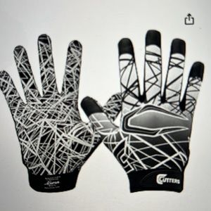 Cutters no slip Game Day Receiver Football Gloves NWT